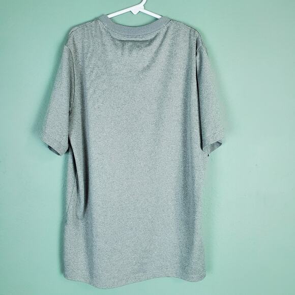 Nike Boy's Performance Dri-fit Gray Crew Neck Tee Size Large - Picture 2 of 7